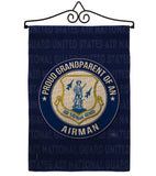 Air Force Proud Grandparent Airman - Military Americana Vertical Impressions Decorative Flags HG108552 Made In USA