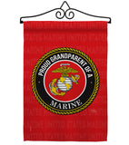 Proud Grandparent Marines - Military Americana Vertical Impressions Decorative Flags HG108554 Made In USA