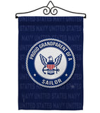 Proud Grandparent Sailor - Military Americana Vertical Impressions Decorative Flags HG108556 Made In USA