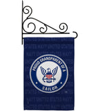 Proud Grandparent Sailor - Military Americana Vertical Impressions Decorative Flags HG108556 Made In USA