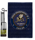 Seabees Proud Grandparent Sailor - Military Americana Vertical Impressions Decorative Flags HG108557 Made In USA