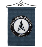 Proud Grandparent USSF - Military Americana Vertical Impressions Decorative Flags HG108558 Made In USA