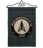 Proud Grandparent USSF - Military Americana Vertical Impressions Decorative Flags HG108558 Made In USA