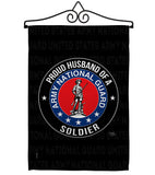 Army Proud Husband Soldier - Military Americana Vertical Impressions Decorative Flags HG108564 Made In USA