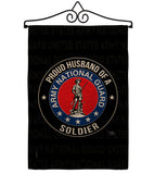 Army Proud Husband Soldier - Military Americana Vertical Impressions Decorative Flags HG108564 Made In USA