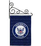 Proud Mom Sailor - Military Americana Vertical Impressions Decorative Flags HG108574 Made In USA