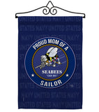 Seabees Proud Mom Sailor - Military Americana Vertical Impressions Decorative Flags HG108575 Made In USA