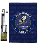 Seabees Proud Mom Sailor - Military Americana Vertical Impressions Decorative Flags HG108575 Made In USA