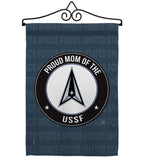 Proud Mom USSF - Military Americana Vertical Impressions Decorative Flags HG108576 Made In USA
