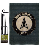 Proud Mom USSF - Military Americana Vertical Impressions Decorative Flags HG108576 Made In USA