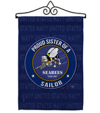 Seabees Proud Sister Sailor - Military Americana Vertical Impressions Decorative Flags HG108584 Made In USA