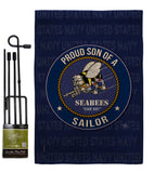 Seabees Proud Son Sailor - Military Americana Vertical Impressions Decorative Flags HG108593 Made In USA