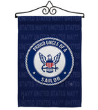 Proud Uncle Sailor - Military Americana Vertical Impressions Decorative Flags HG108601 Made In USA