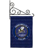 Seabees Proud Uncle Sailor - Military Americana Vertical Impressions Decorative Flags HG108602 Made In USA