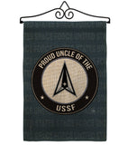 Proud Uncle USSF - Military Americana Vertical Impressions Decorative Flags HG108603 Made In USA