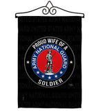 Army Proud Wife Soldier - Military Americana Vertical Impressions Decorative Flags HG108609 Made In USA