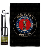 Army Proud Wife Soldier - Military Americana Vertical Impressions Decorative Flags HG108609 Made In USA