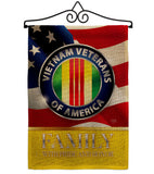 US Vietnam Veterans Family Honor - Military Americana Vertical Impressions Decorative Flags HG108614 Made In USA