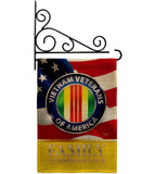 US Vietnam Veterans Family Honor - Military Americana Vertical Impressions Decorative Flags HG108614 Made In USA