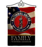 US National Guard Family Honor - Military Americana Vertical Impressions Decorative Flags HG108616 Made In USA