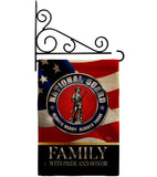 US National Guard Family Honor - Military Americana Vertical Impressions Decorative Flags HG108616 Made In USA