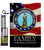 US Army National Guard Family Honor - Military Americana Vertical Impressions Decorative Flags HG108617 Made In USA