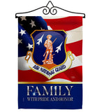 US Air National Guard Family Honor - Military Americana Vertical Impressions Decorative Flags HG108618 Made In USA