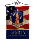 US Air National Guard Family Honor - Military Americana Vertical Impressions Decorative Flags HG108618 Made In USA