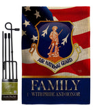 US Air National Guard Family Honor - Military Americana Vertical Impressions Decorative Flags HG108618 Made In USA