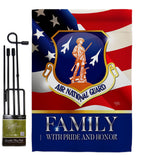 US Air National Guard Family Honor - Military Americana Vertical Impressions Decorative Flags HG108618 Made In USA