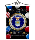 Welcome Home Air Force - Military Americana Vertical Impressions Decorative Flags HG108625 Made In USA