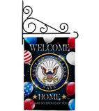 Welcome Home Navy - Military Americana Vertical Impressions Decorative Flags HG108628 Made In USA