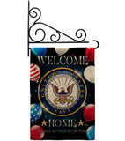 Welcome Home Navy - Military Americana Vertical Impressions Decorative Flags HG108628 Made In USA