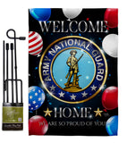 Welcome Home Army National Guard - Military Americana Vertical Impressions Decorative Flags HG108631 Made In USA