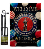 Welcome Home National Guard - Military Americana Vertical Impressions Decorative Flags HG108633 Made In USA