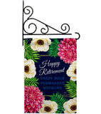 Enjoy Retirement - Military Americana Vertical Impressions Decorative Flags HG108634 Made In USA