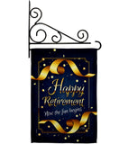 Retirement Fun Begins - Military Americana Vertical Impressions Decorative Flags HG108636 Made In USA