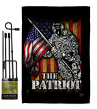 The Patriot - Military Americana Vertical Impressions Decorative Flags HG108639 Made In USA