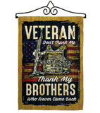 Veteran Brothers - Military Americana Vertical Impressions Decorative Flags HG108640 Made In USA