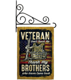 Veteran Brothers - Military Americana Vertical Impressions Decorative Flags HG108640 Made In USA