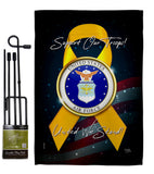 Support Air Force - Military Americana Vertical Impressions Decorative Flags HG108647 Made In USA
