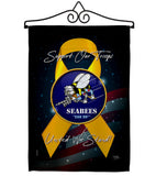 Support Seabees - Military Americana Vertical Impressions Decorative Flags HG108652 Made In USA