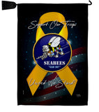 Support Seabees - Military Americana Vertical Impressions Decorative Flags HG108652 Made In USA