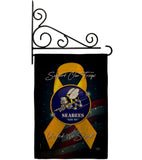 Support Seabees - Military Americana Vertical Impressions Decorative Flags HG108652 Made In USA