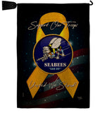 Support Seabees - Military Americana Vertical Impressions Decorative Flags HG108652 Made In USA