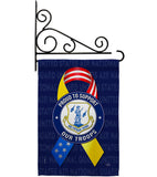 Support Air National Guard Troops - Military Americana Vertical Impressions Decorative Flags HG108657 Made In USA