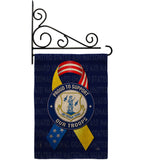 Support Air National Guard Troops - Military Americana Vertical Impressions Decorative Flags HG108657 Made In USA