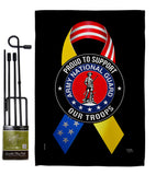 Support Army National Guard Troops - Military Americana Vertical Impressions Decorative Flags HG108658 Made In USA