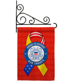 Support Coast Guard Troops - Military Americana Vertical Impressions Decorative Flags HG108660 Made In USA