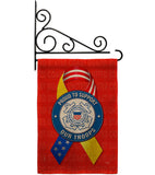 Support Coast Guard Troops - Military Americana Vertical Impressions Decorative Flags HG108660 Made In USA